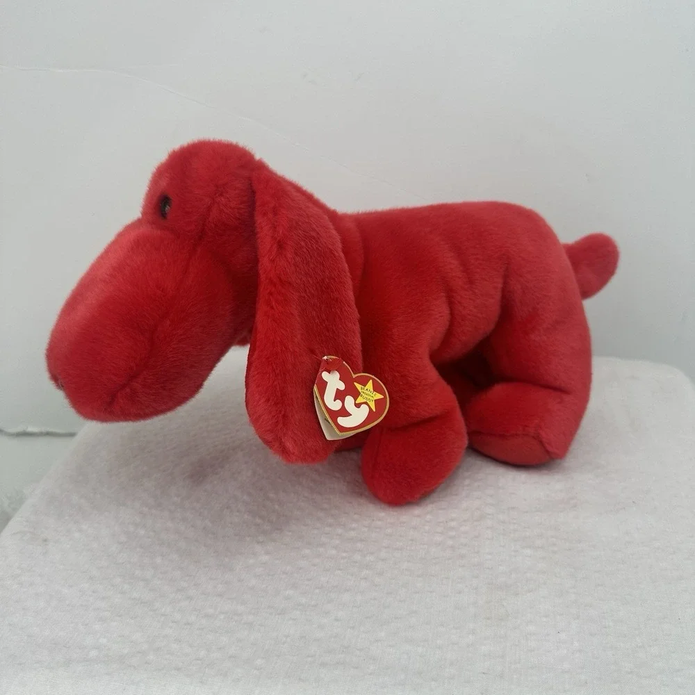 1996 Ty Beanie Buddy Rover Red Puppy Dog 12